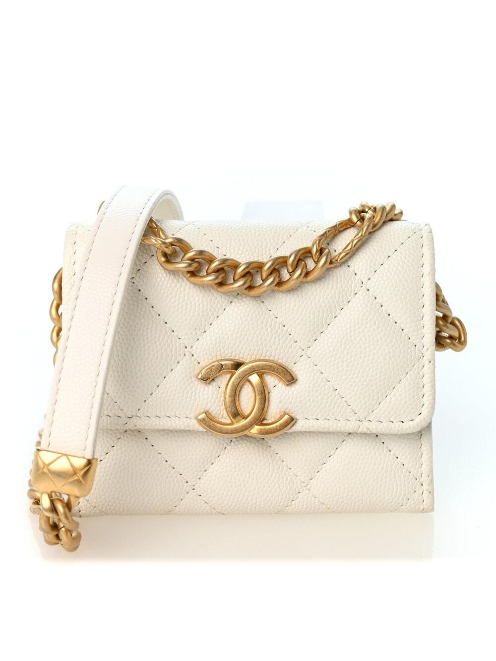 Chanel Caviar Quilted Bracelet On Chain #359160C17B